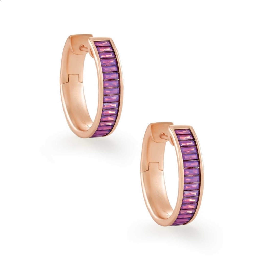 Kendra Scott Jack Rose Gold Hoop Earrings